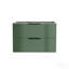 Meuble-lavabo 30 po avec lavabo en céramique - Meuble-lavabo flottant mural vert avec tiroirs, moderne