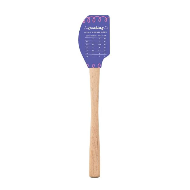 Spatulart Liquid Conversions Wood Handled Spatula