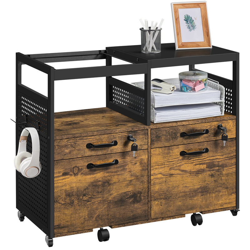 Tarae 32.5'' Wide 4 -Drawer Mobile File Cabinet