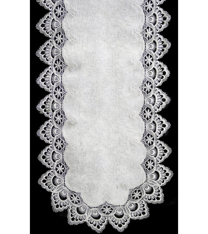 Chemin de table Rensselaer, L 36 po x l 16 po, Blanc