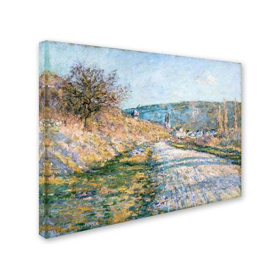 « the road to vetheuil », reproduction sur toile tendue