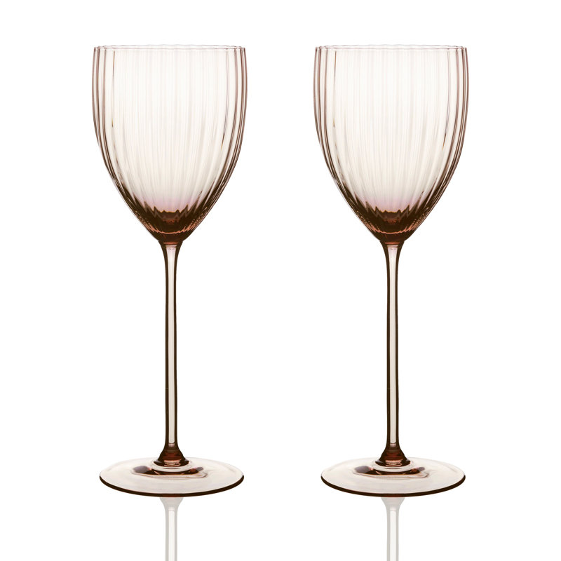 Quinn Crystal White Wine Glass, Citrine