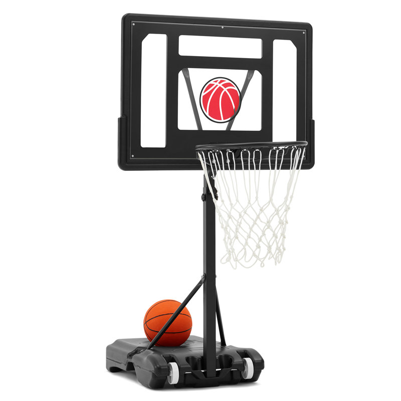 Portable Full-Size Basketball Hoop, Black