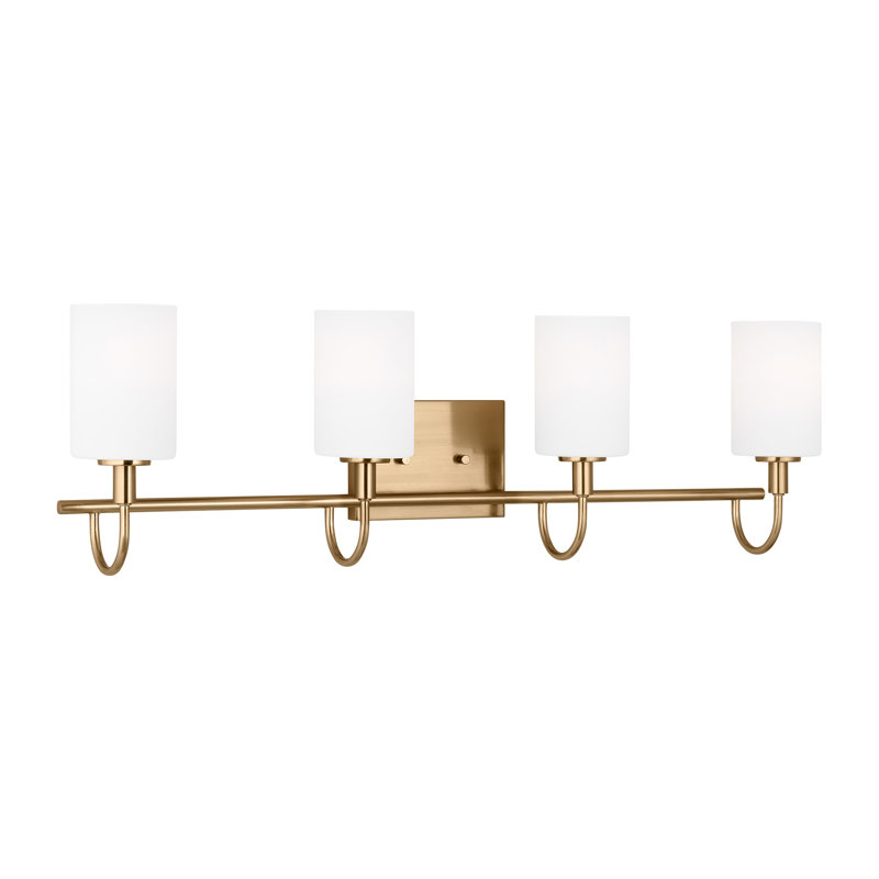 Four Light Wall / Bath, Satin Brass