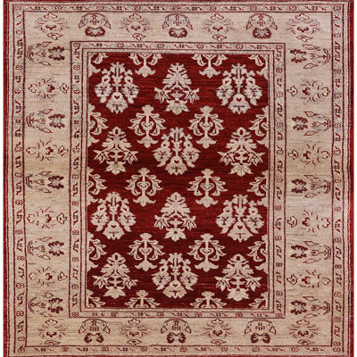 Tapis oriental rouge foncé / beige Aubrey