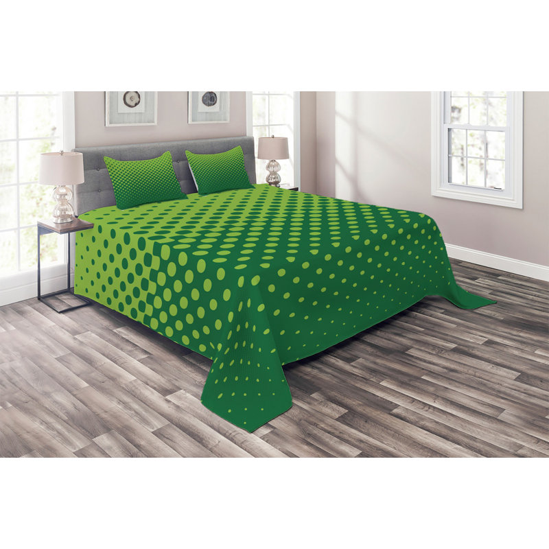 Modern & Contemporary Polyester Dots Coverlet