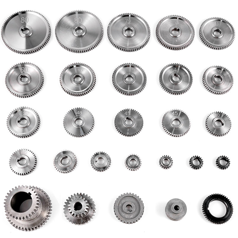 27PCS Metal Lathe Gears, Precise Mini Lathe Replacement Gears including