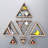 8 Piece Triangle Spruce Accent Shelf