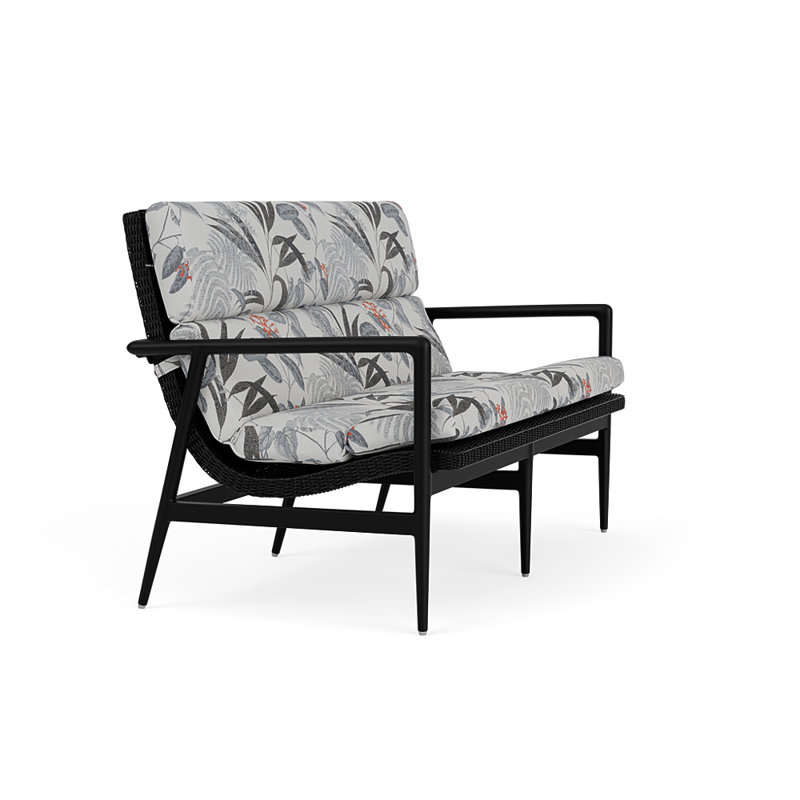 Cascade Outdoor - Seat, Delicate Botanical Slate, Ebony