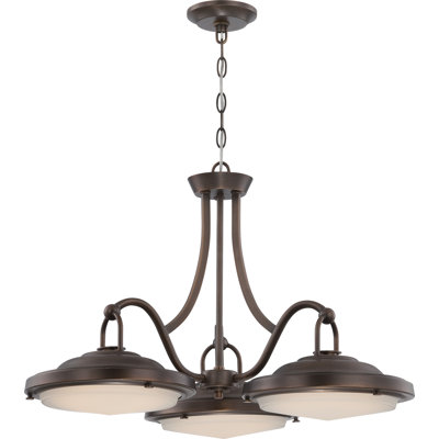 Lustre classique / traditionnel à 3 lumières Drinkard