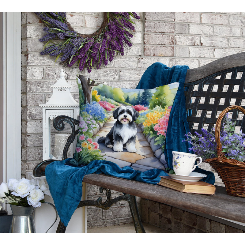 Coussin Havanais Spring Path, H 18 po x l 18 po