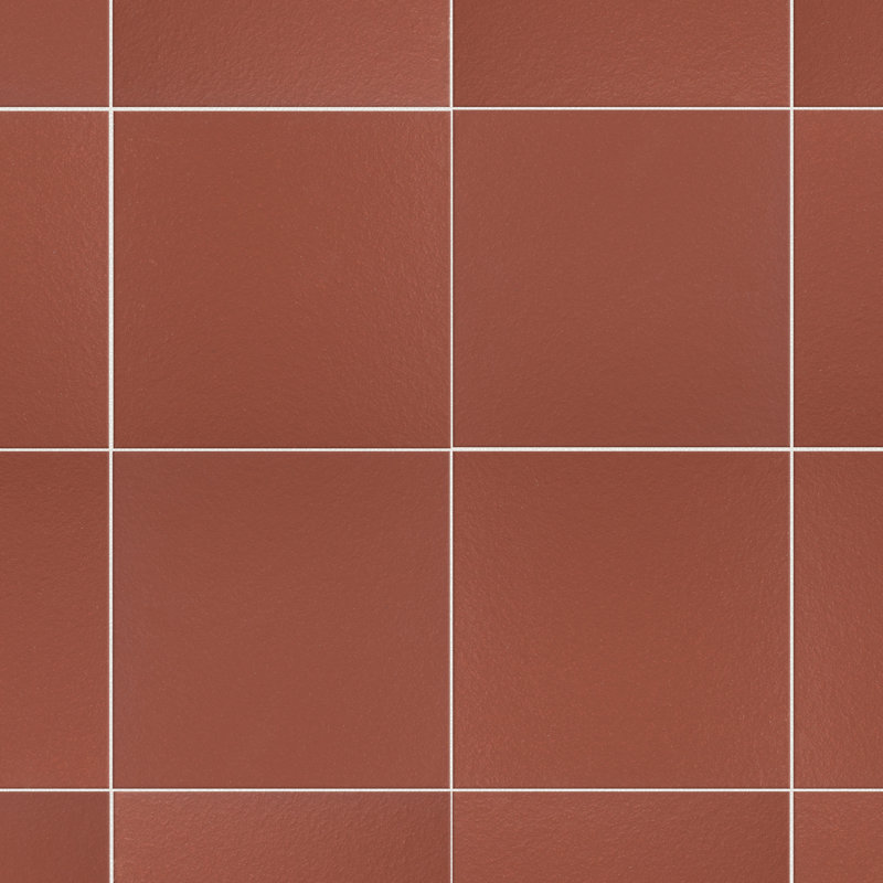 Quarry 6" x 6" Ceramic Wall & Floor Klinker Tile, Red