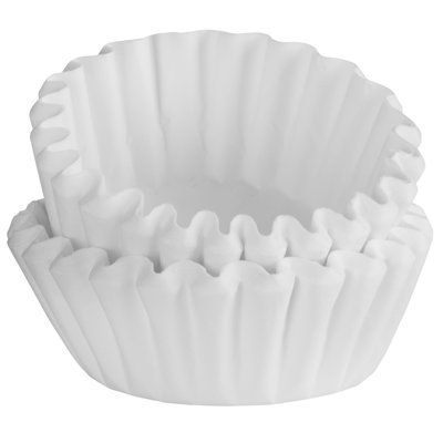 Coffee Filters 4-6 Cups, Junior Basket Style, White Paper, Chlorine Free Coffee Filter