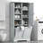 Manolica Storage Cabinet With Doors And Drawers, Tilt-Out Laundry Hamper, Multiple Storage Space, Freestanding Style, Open Shelve, Adjustable Shelf-302772531