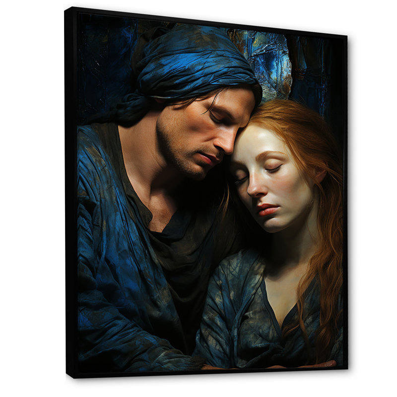 Pieta Geuil, H 40 po x l 30 po x P 1,5 po, Cadre flottant noir