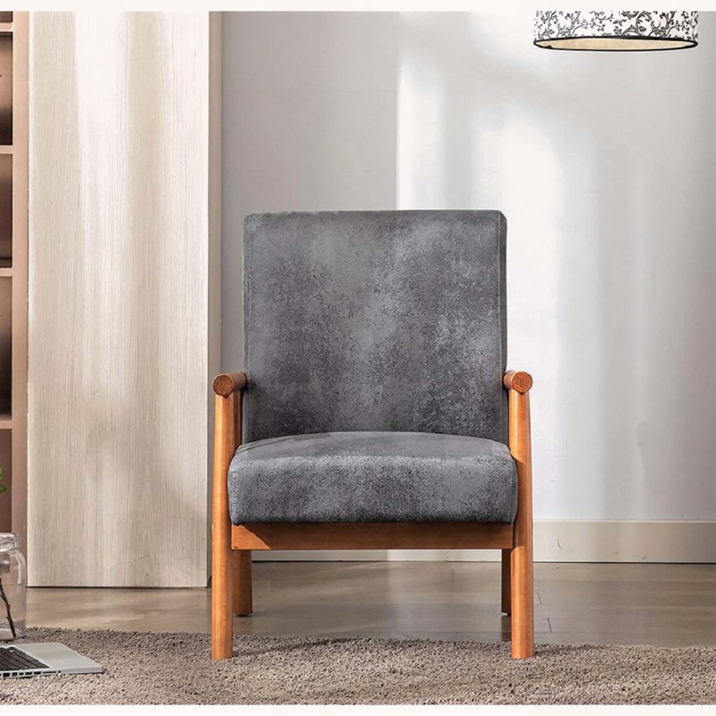 Chaise avec accoudoirs Classic Mid-Century moderne, gris