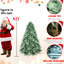 7,5 pi, teinte bleue, arbre de Noël, 2908 pointes et décor de Noël réaliste, branches à charnières, assemblage sans effort, support en métal stable pour les pointes de haute qualité de 7,5 pi avec des textures naturelles