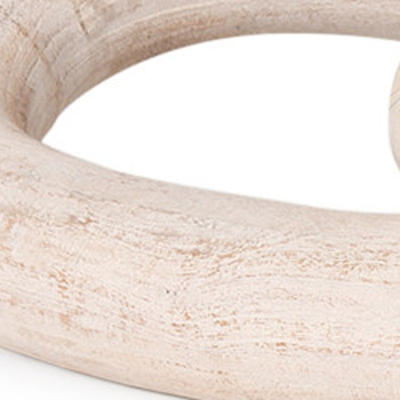 Sculpture de table en bois massif naturel 21 "21"