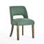 Ensemble de 2 chaises de salle à manger rembourrées avec pieds en bois-1651448133