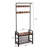 Hall Tree With Shoe Bench For Entryway, Entryway Bench With Coat Rack, 4-In-1, With 9 Removable Hooks, A Hanging Rod