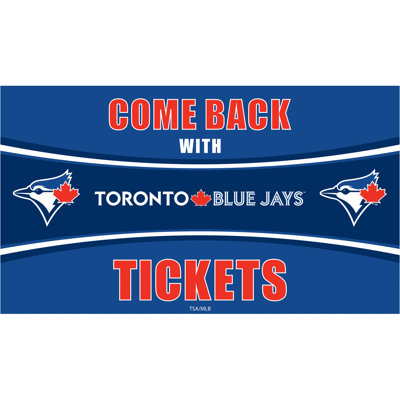 Toronto Blue Jays Come Back with Tickets PVC Trapper Mat, 28" x 16"