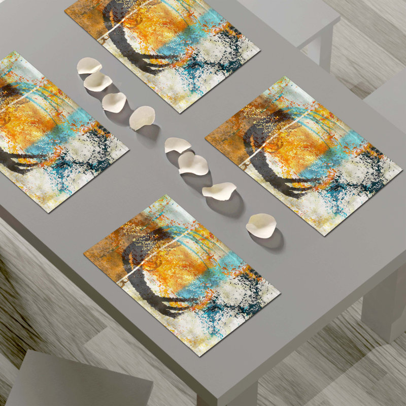 Napperon abstrait en polyester