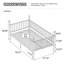 Structure de lit en métal, adaptée aux enfants, aux adolescents et aux adultes, avec poteaux de lit, robuste et durable, aucun matelas à ressorts requis, noir