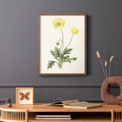«Flowers of the Seasons», reproduction encadrée en bois massif