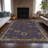 Machine Washable Indoor/Outdoor Xhevrie Eggplant Rug-111820233