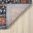 Abani Kyleigh DAL110A Coral Border Navy Floral Rug-1680326764
