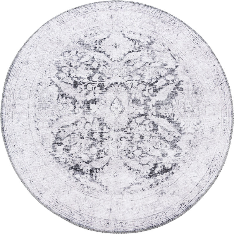 Mauri Chenille Oriental Indoor Rug, Round 3'6"