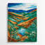 Aquarelle, paysage, 55, art mural en métal vert-1188498795