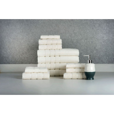 Ensemble de 12 serviettes en coton de qualité égyptienne 12 pièces
