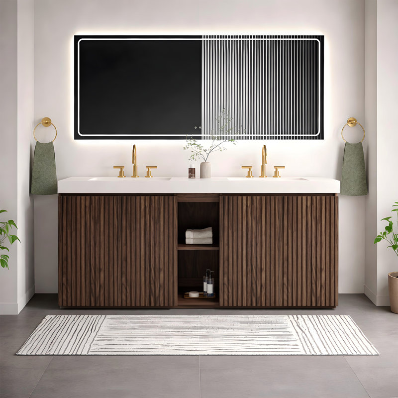 Meuble-lavabo double 72 po Modern