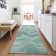 Machine Washable Indoor/Outdoor Xhevrie Teal Rug