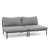 Coussin gris / cadre noir / gris