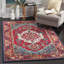 Tapis oriental rouge vif Llelend-1013885199