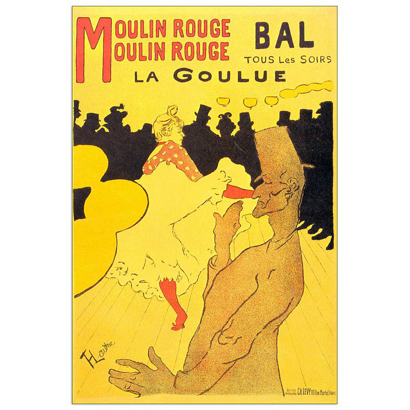 Henri De Toulouse-Lautrec - Wrapped Canvas Print, 90cm H x 60cm W x 1.8cm D
