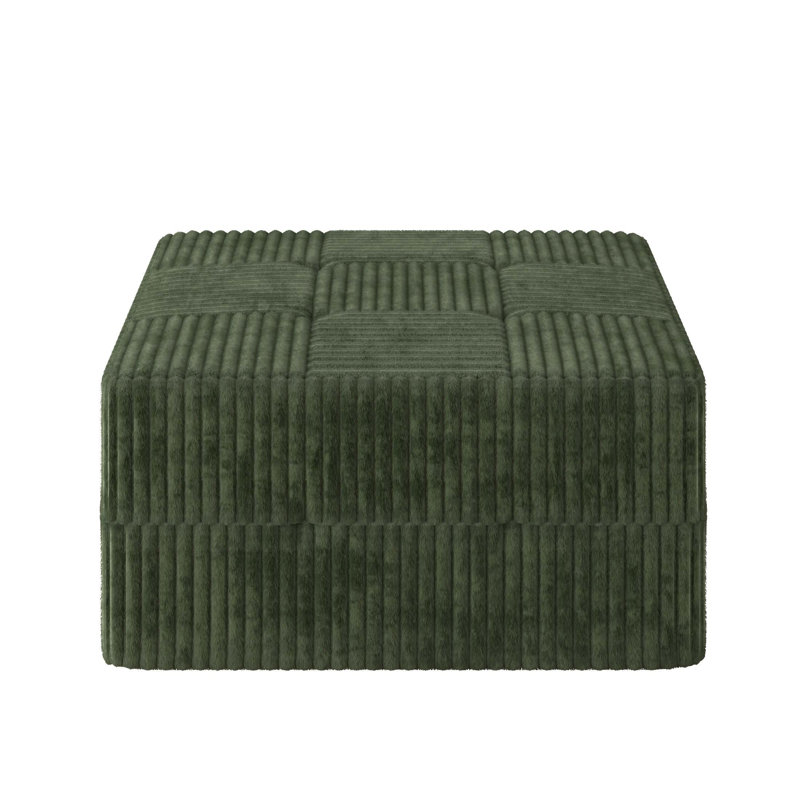 Canapé modulaire compressé minimaliste pour espaces de vie polyvalents, Vert