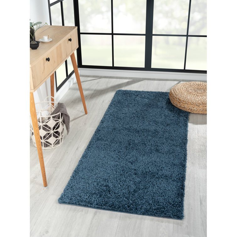 Shaggy Lush Dark Blue Rug