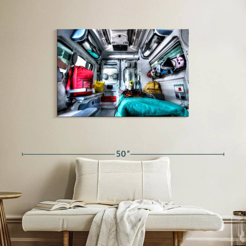 Mehar Ambulance In Action, 26" H x 39" W
