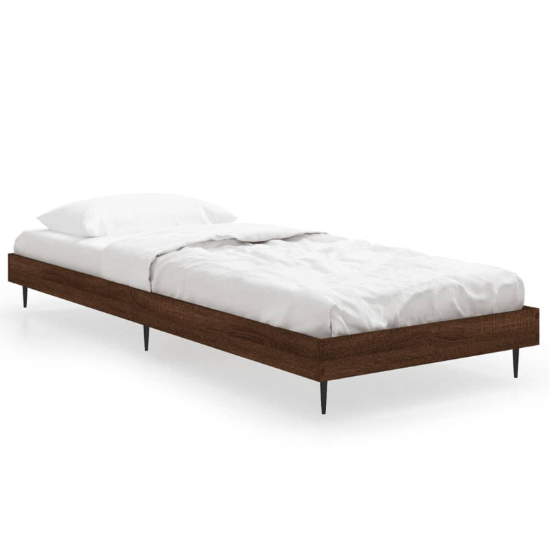 Patrice Bed, Small Single (2'6), Brown Oak