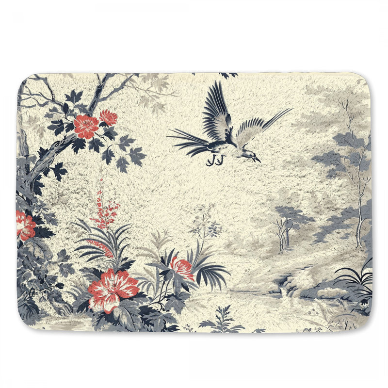 Mattelyn Microfiber / Microsuede Non-Slip Bath Mat, 17" W x 24" L