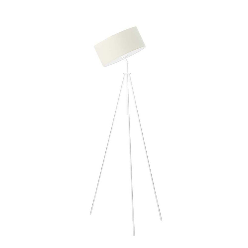 Ariellah 145cm Tripod Floor Lamp, Ecru, White