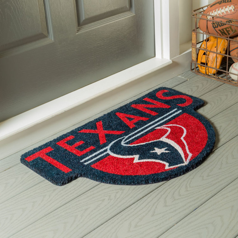 NFL Shaped Coir Outdoor Welcome Mat,  Texans