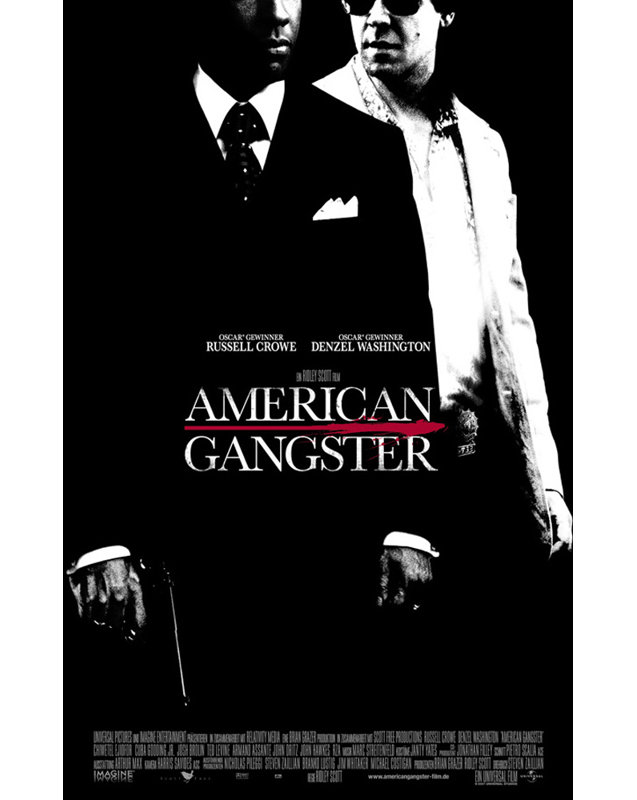 American Gangster, H 40 po x l 25 po