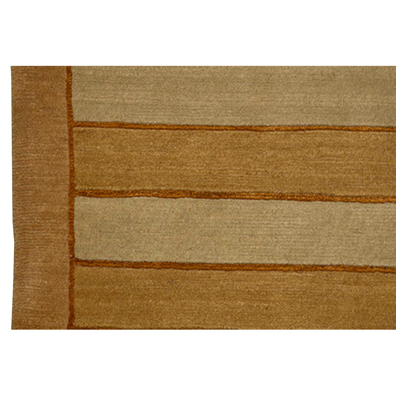 Hand-Knotted High-Quality Orange Area Rug