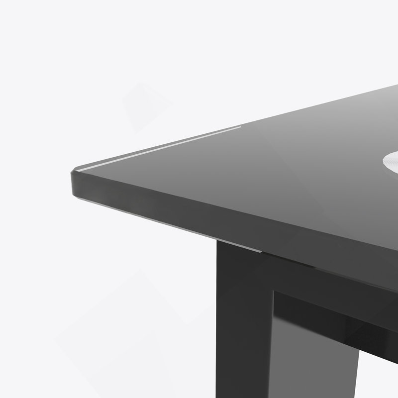 Table de salle à manger moderne, H 29,61 po x L 47,3 po x l 27,6 po