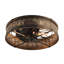Ventilateur de plafond encastré noir et or 20 po Cissline avec ensemble d'éclairage et télécommande