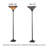 Briggston 69'' Vintage Bronze Torchiere Floor Lamp